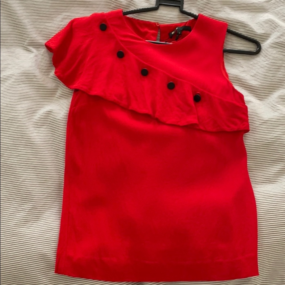 Maje red top . Worn once
